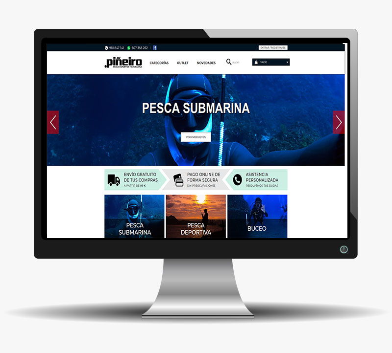 Pesca Deportiva y Submarina - Tienda online - Náutica Piñeiro
